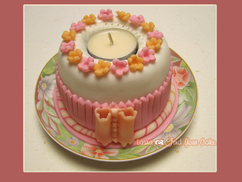 Mini cake candela