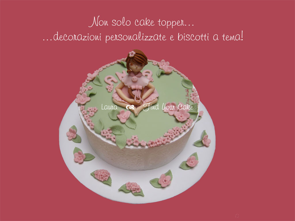 Non solo cake topper – La bimba sul prato