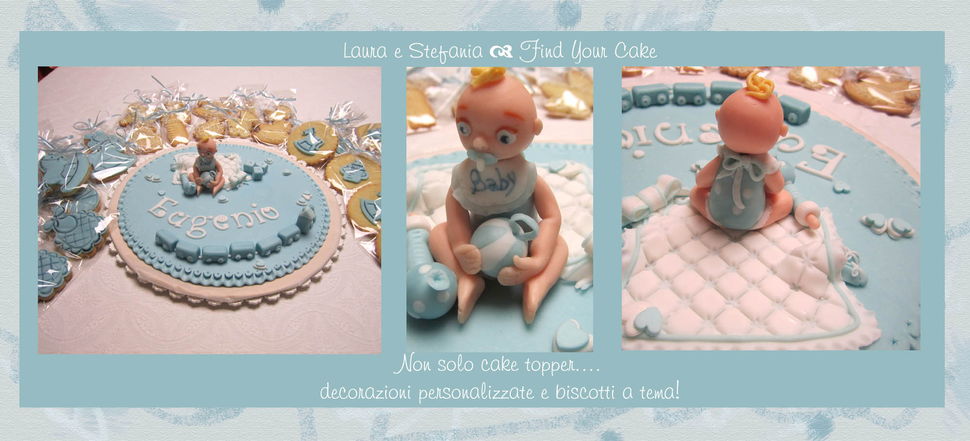 Non solo cake topper – Il bimbo per il battesimo