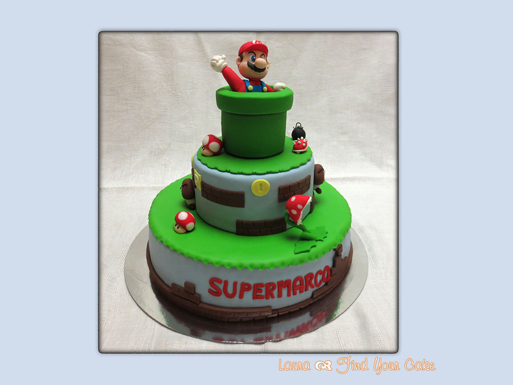 Torta con Super Mario Bros