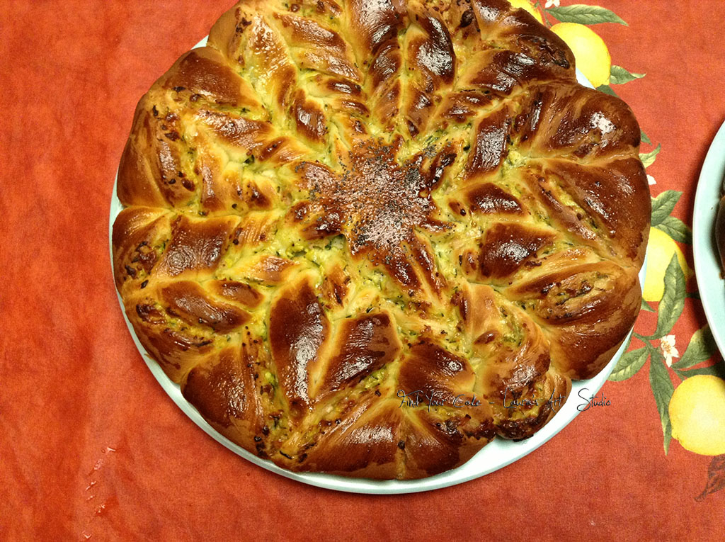 Brioches salata a fiore  con petalo doppio