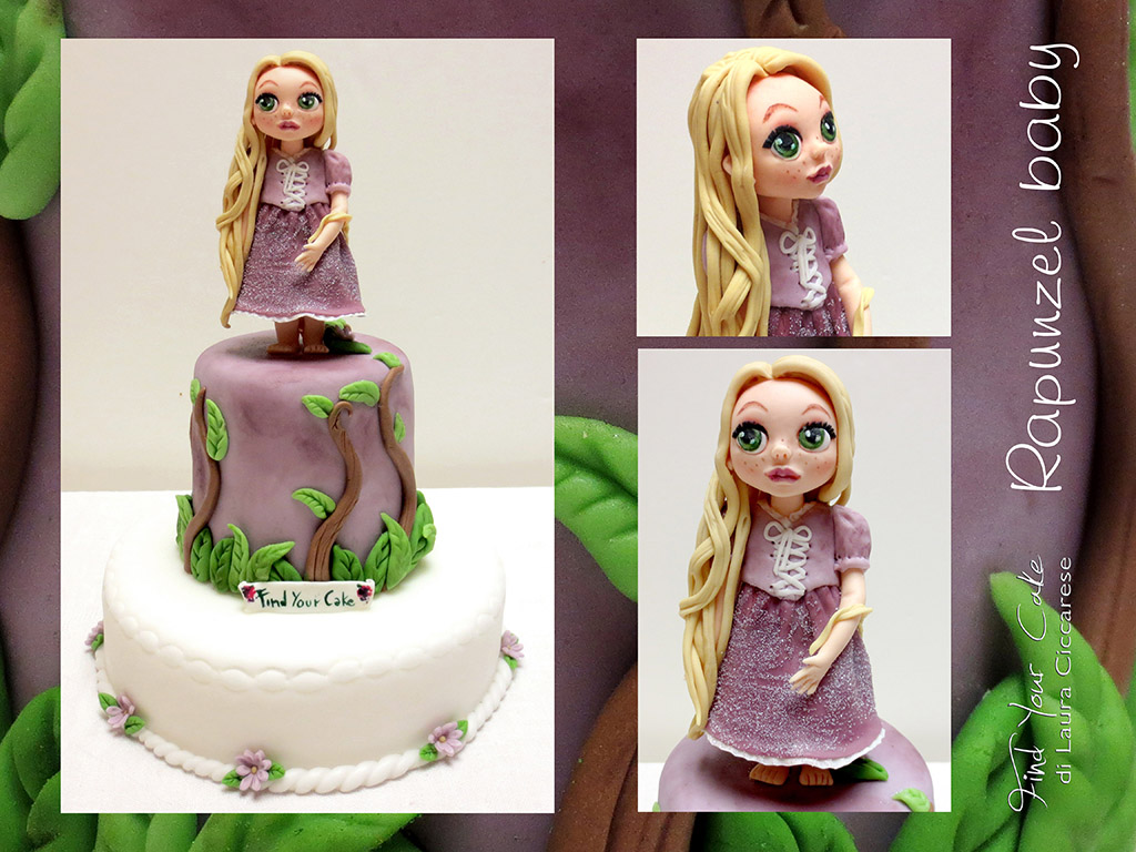 Disney Rapunzel baby cake topper