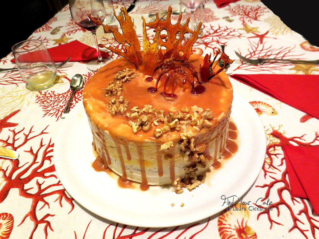 Torta al caramello – Drip cake