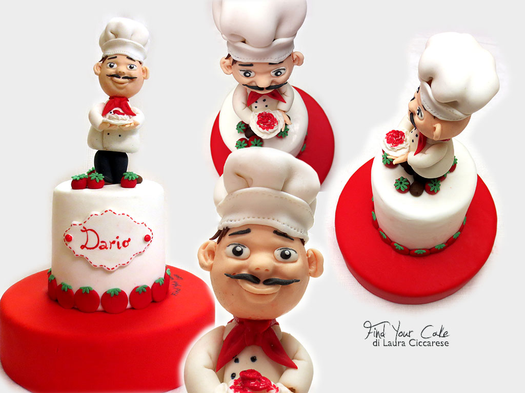 Lo chef – cake topper