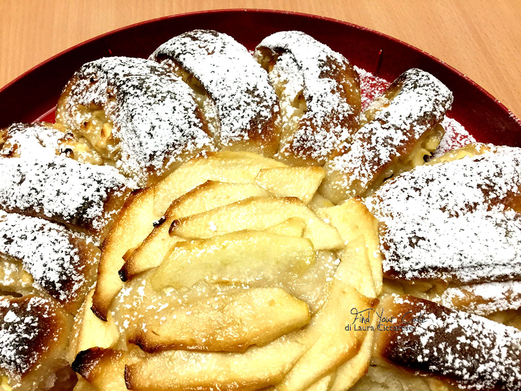 Torta di mele con pasta brioche