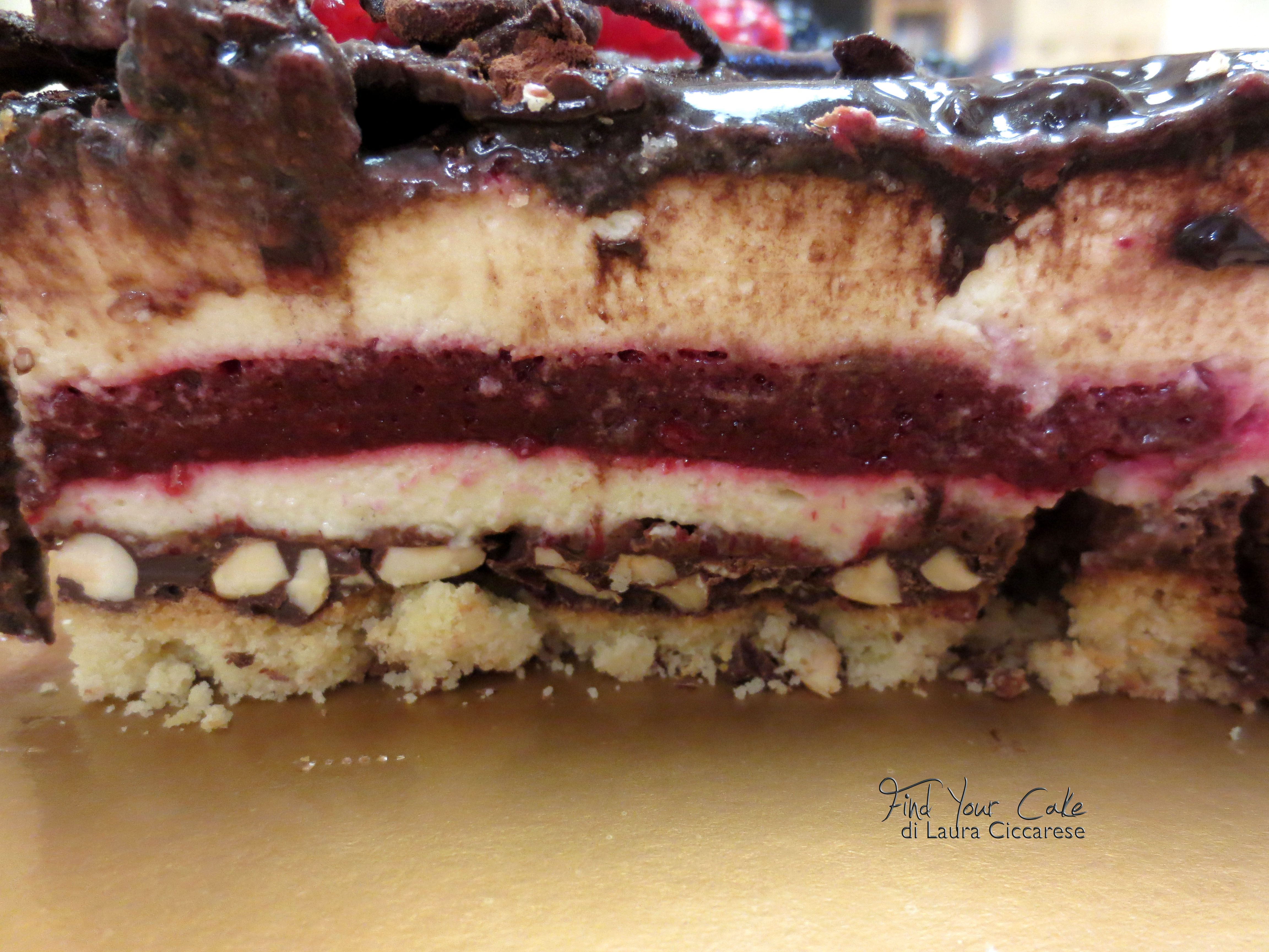 Torta moderna ai frutti di bosco e cioccolato (3)