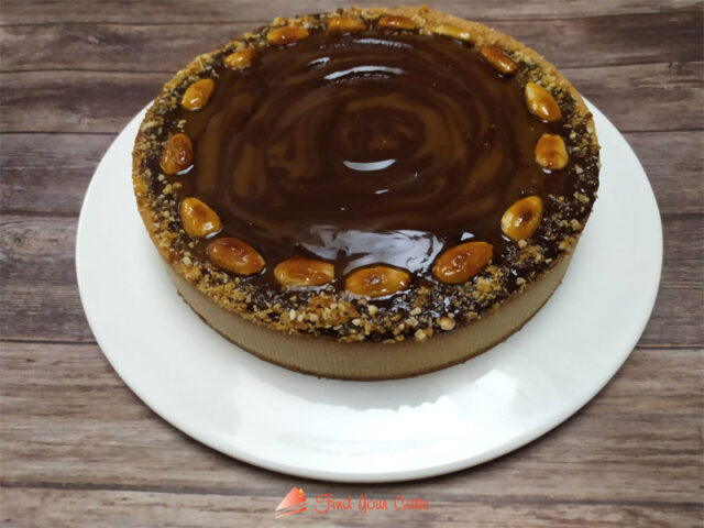 Crostata al caramello e ganache al cioccolato fondente senza glutine