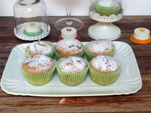 Cupcake con base ciambella americana solo albumi